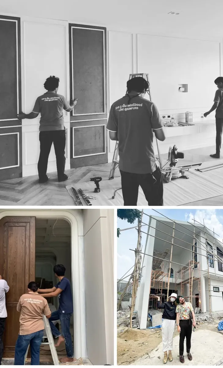 On site with the crew